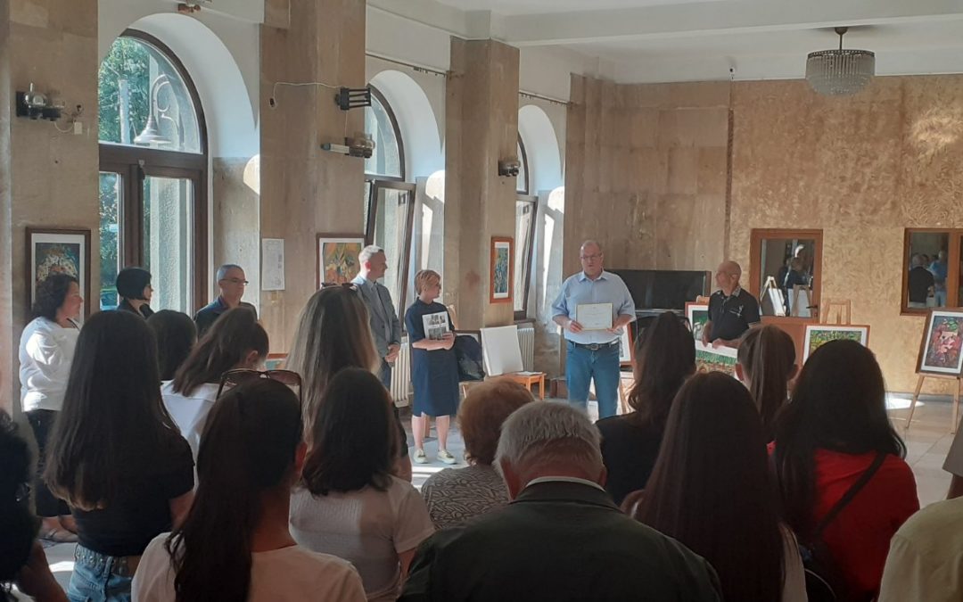 The Official Opening of an Exhibition with The Paintings of The Awarded Children From The World Children’s Drawing Competition 2021 in Town of Samokov